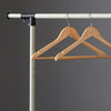 Rolling Clothes Rack with Shelves