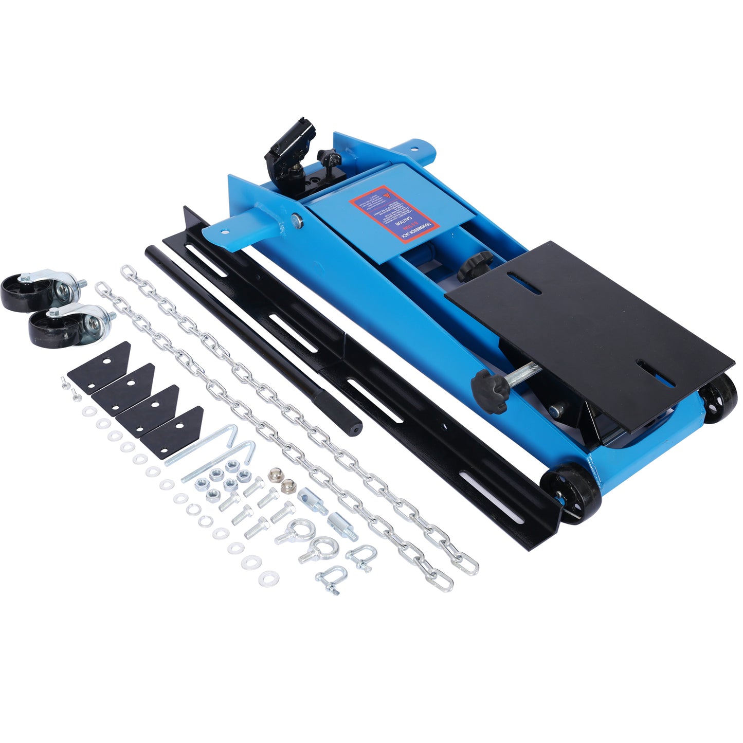 Blue Low-Profile Hydraulic Service Jack