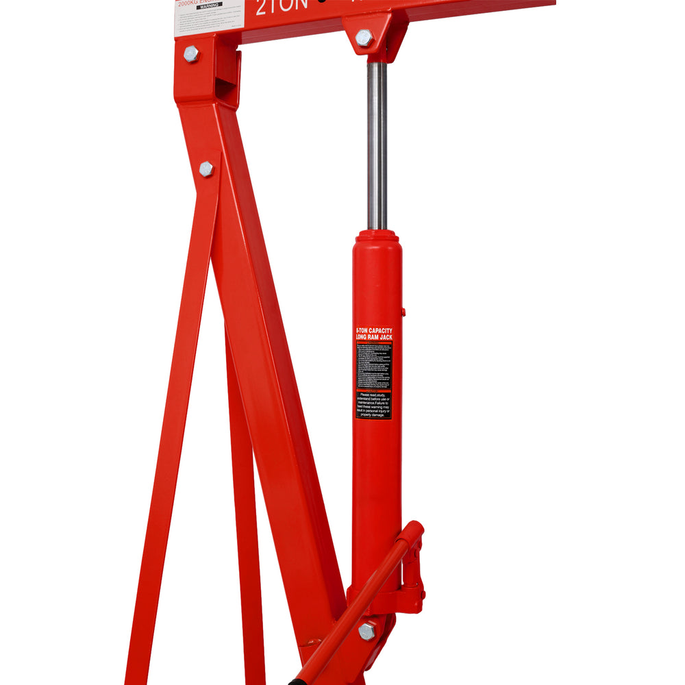 Heavy-Duty Engine Lift Crane with Wheels