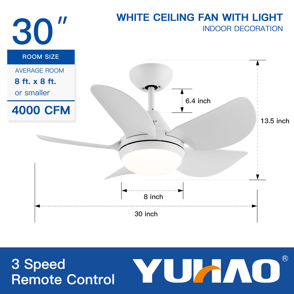 Bright Breeze Ceiling Fan with LED Light