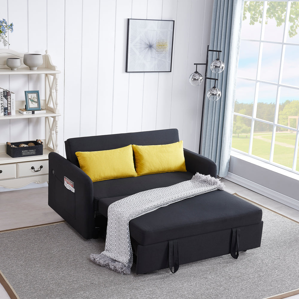 Cozy Double Sofa Bed in Black