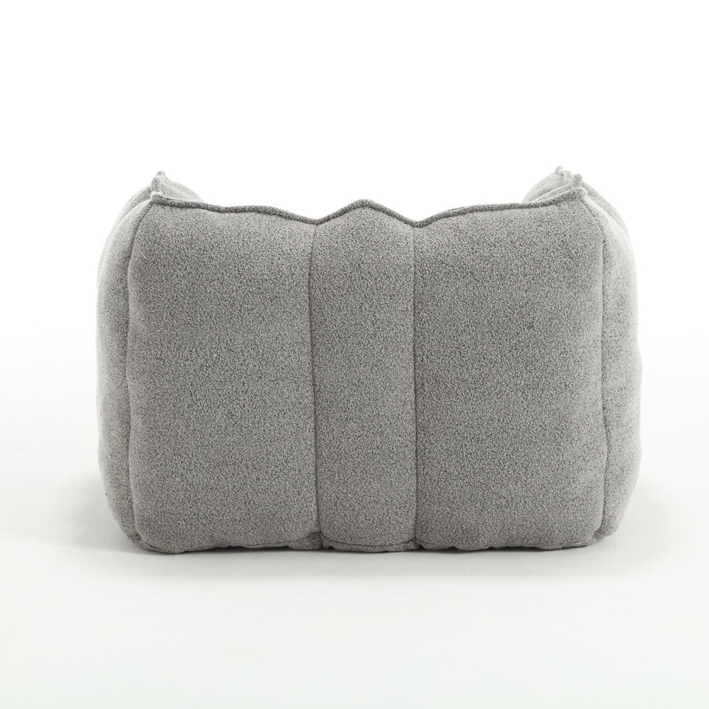 Cozy Square Bean Bag Lounge Chair with Footstool