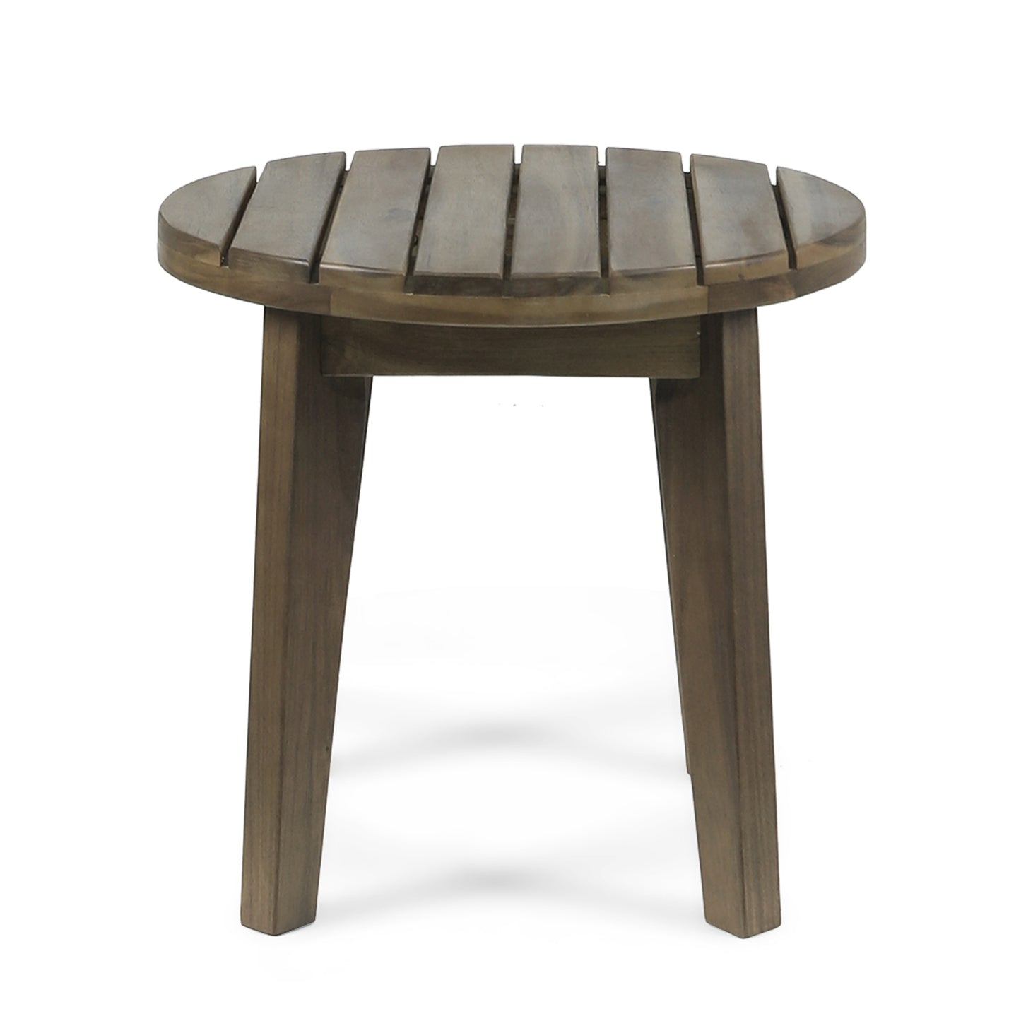 Cozy Gray Acacia Side Table