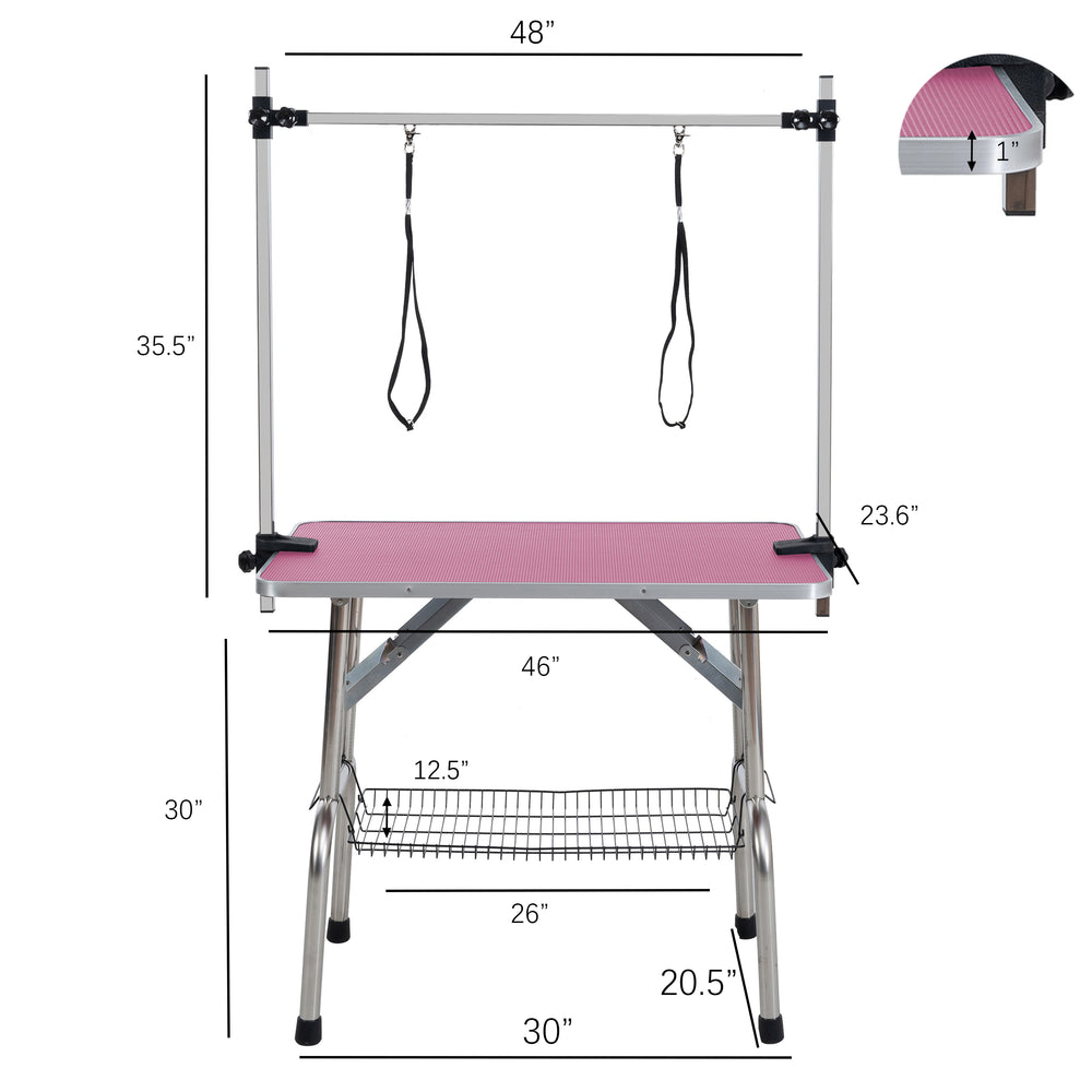 Pawfect Pink Grooming Table for Pets