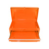 Orange Tool Chest with Detachable Drawers and Adjustable Shelf