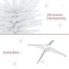 Slim White Pencil Christmas Tree