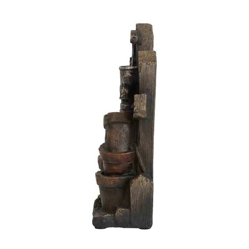 Charming Antique Pump Water Fountain with LED Glow