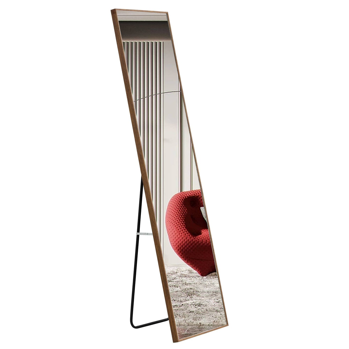 Elegant Full-Length Wood Mirror