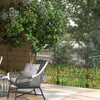 Outsunny Stylish Garden Fence Panels - Rust-Resistant Animal Barrier & Decorative Border for Your Outdoor Spaces