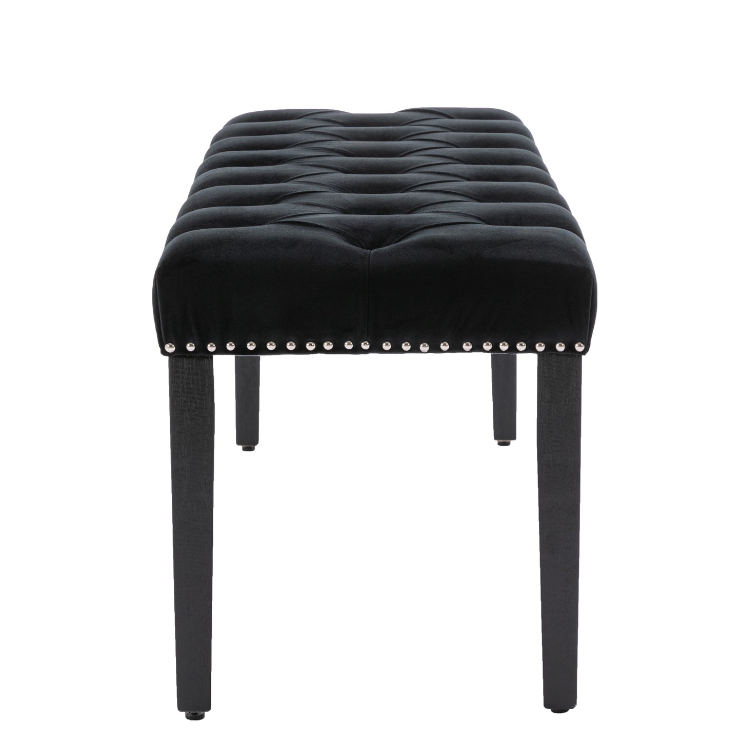 Velvet Elegance Tufted Bench