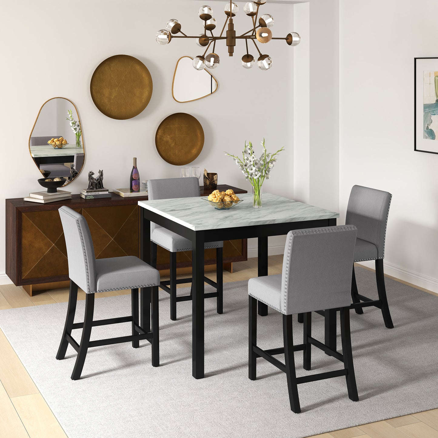 Cozy Modern Dining Set for Small Spaces