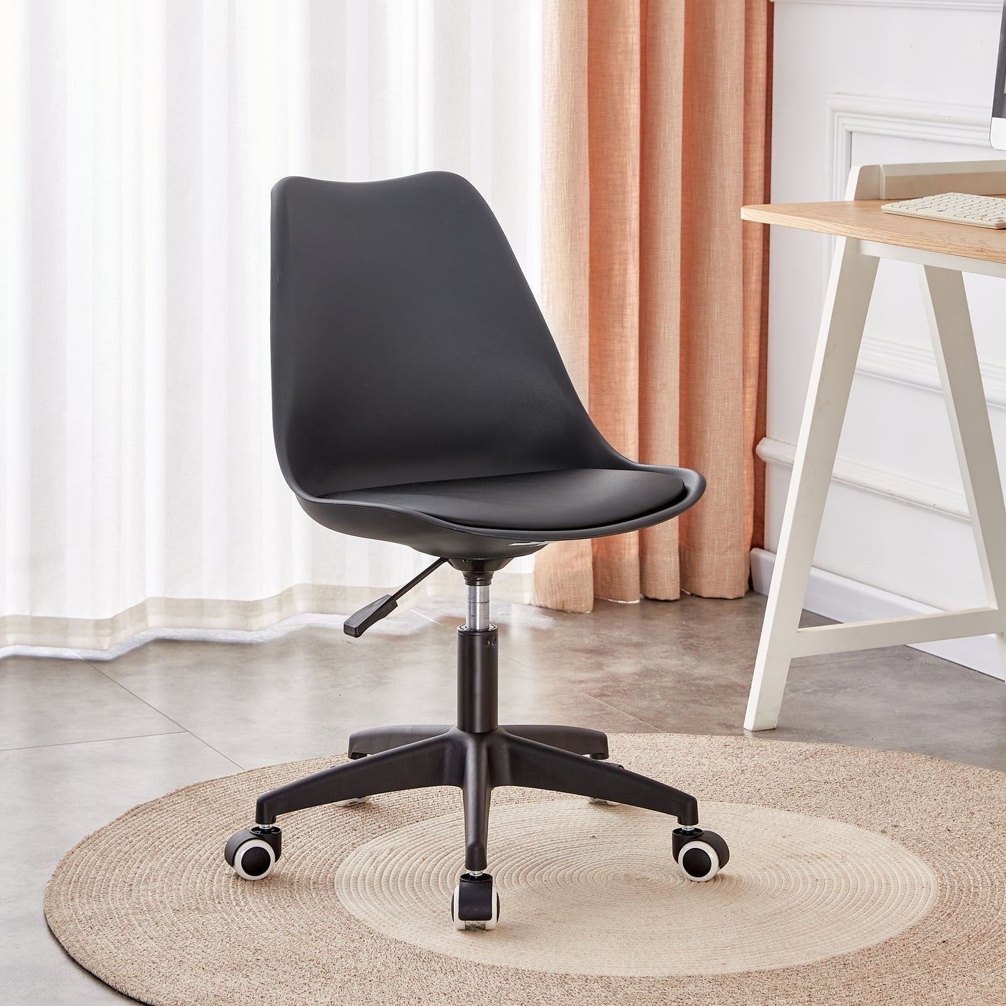 Versatile Swivel Black Office Chair