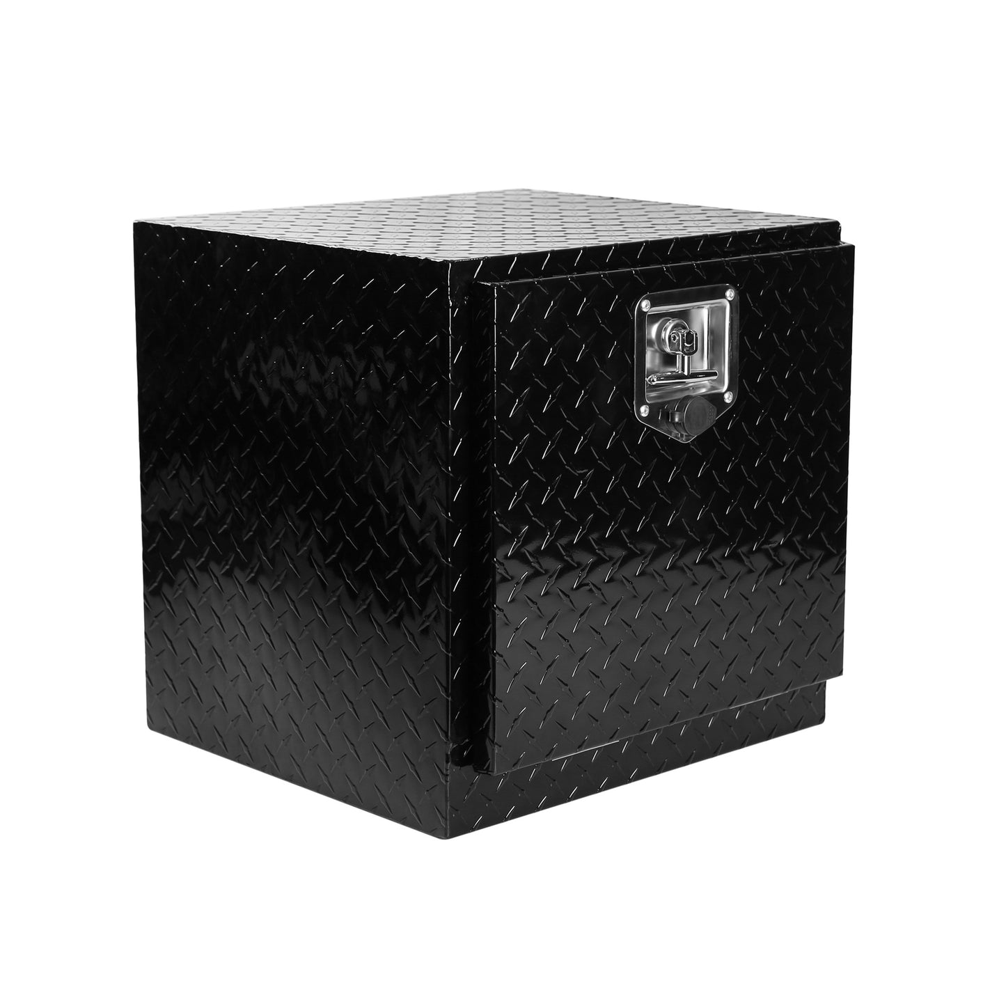 Diamond Plate Truck Tool Box - Durable Waterproof Storage Chest with Lock