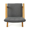 Cozy Rocking Chair in Gray Fabric