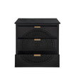 Chic Hollow-Carved 3-Drawer Storage Chest