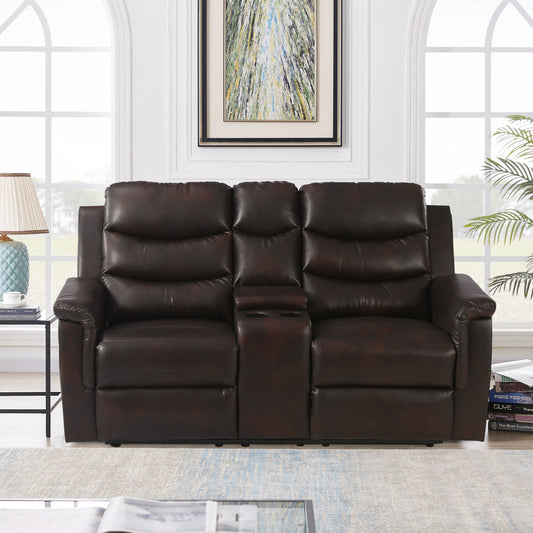 Cozy Brown Love Seat