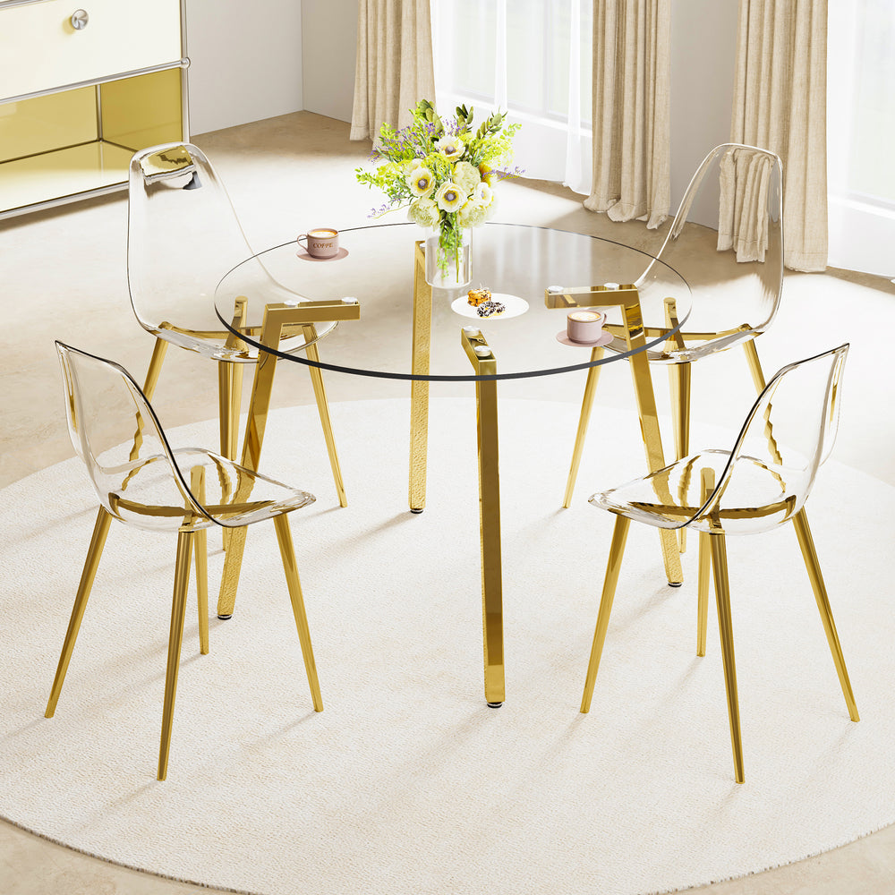 Chic Harmony Glass Table