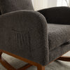 Cozy Glider Rocking Chair with Footrest - Charcoal