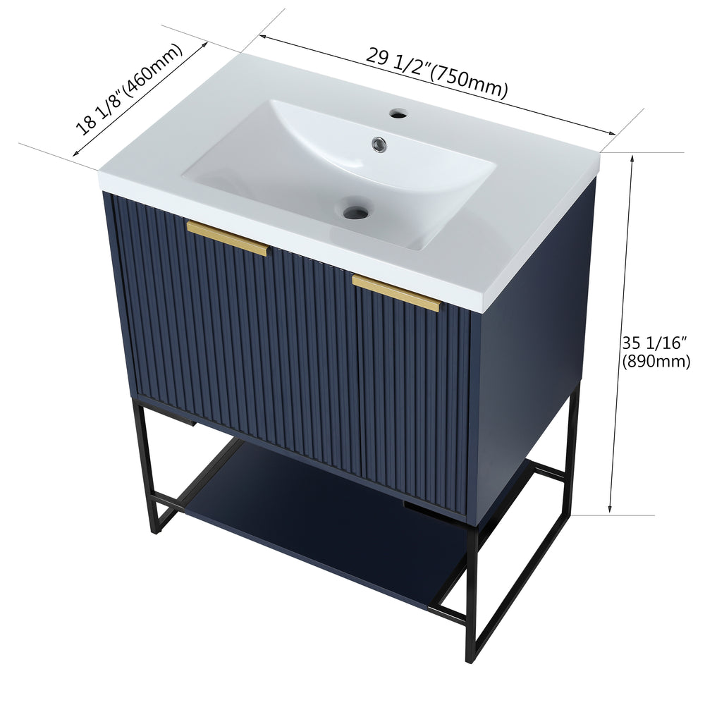 Chic Resin Sink Bathroom Vanity