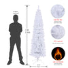 Chic White Slim Christmas Tree with Easy Stand