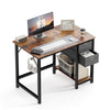 Chic Rustic Writing Desk with Smart Storage