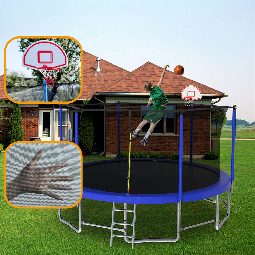 Big Jump Fun Trampoline for Kids with Safety Net