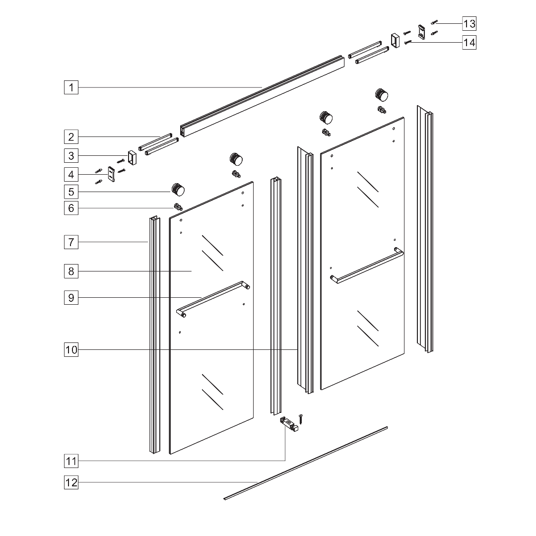 Sleek Soft-Close Frameless Tub Door with Clear Glass