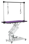 Purple Pet Grooming Table with Hydraulic Lift