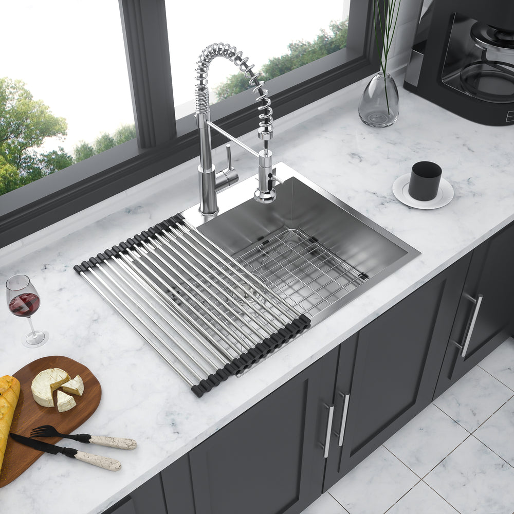 Sleek Drop-In Stainless Steel Kitchen Sink