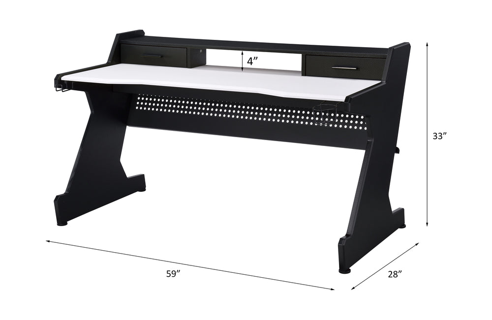 Bigga Gaming Table in Black & White