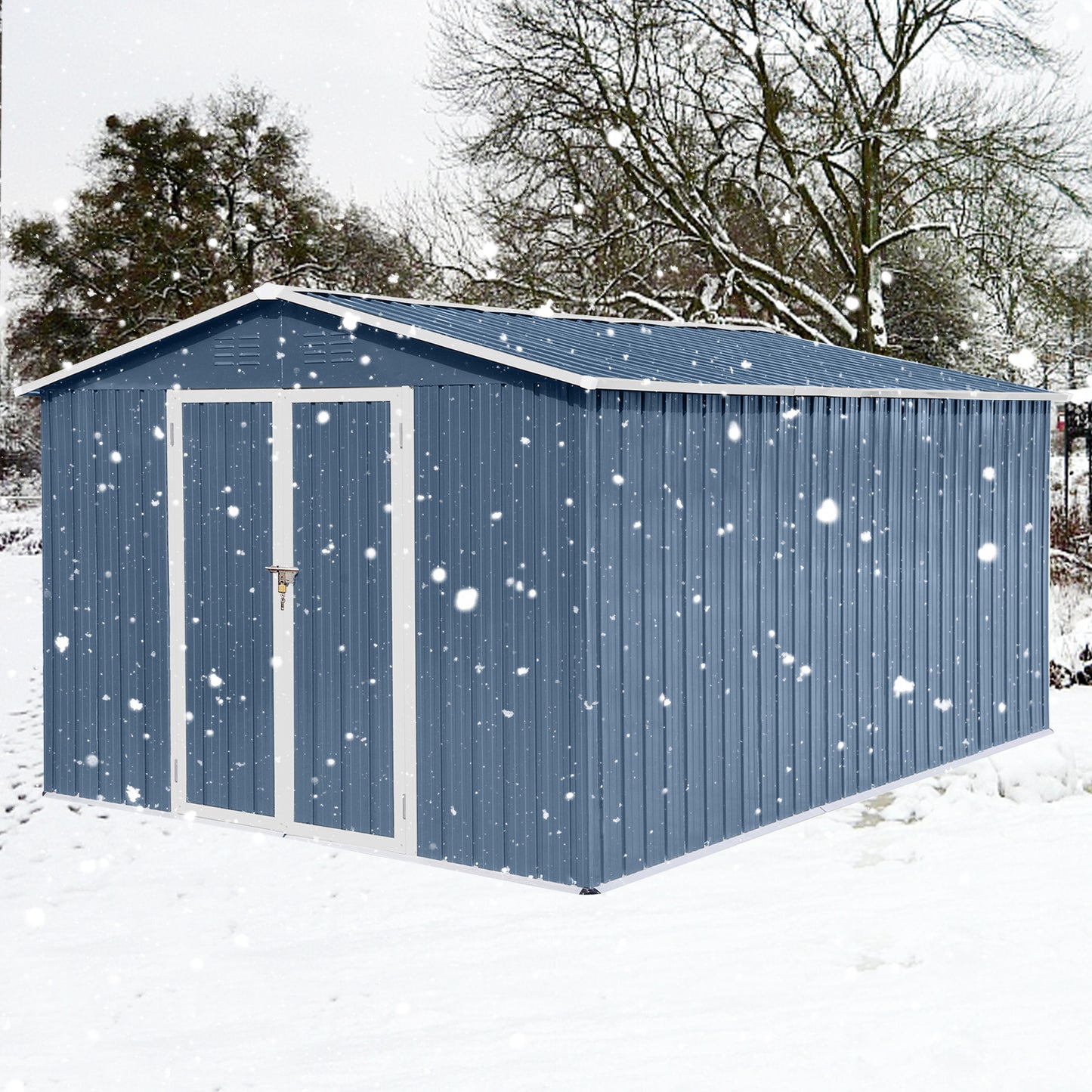 Skyline Blue Garden Shed