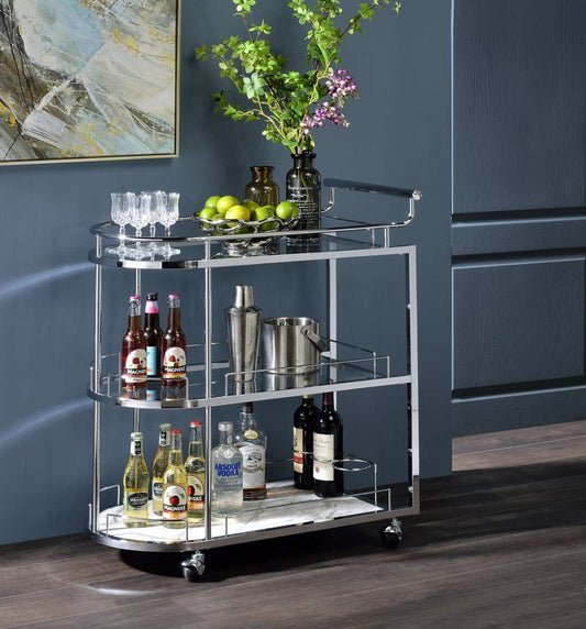 Crystal Chic Serving Cart