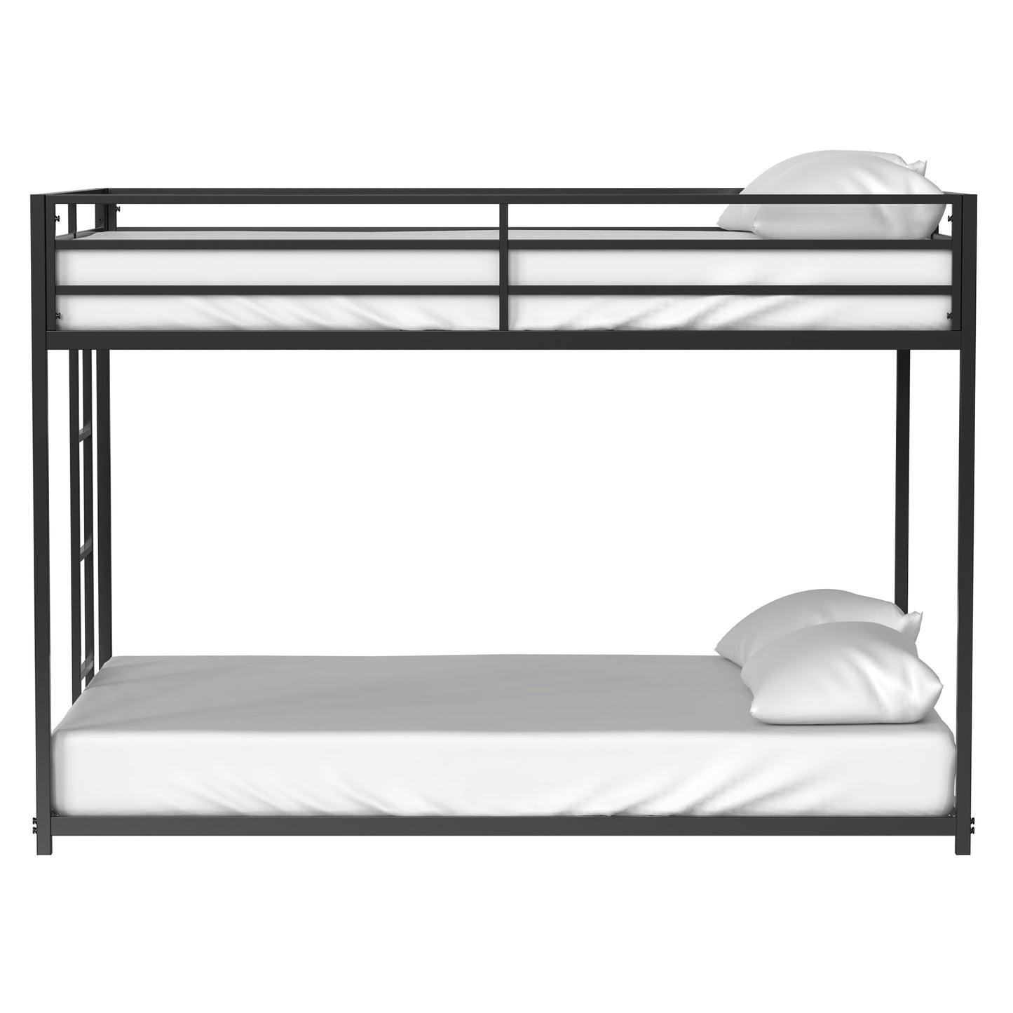 Sturdy Black Metal Bunk Bed for Kids & Adults – Easy Climb, Safe & Strong