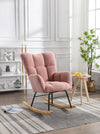 Cozy Pink Tufted Rocker