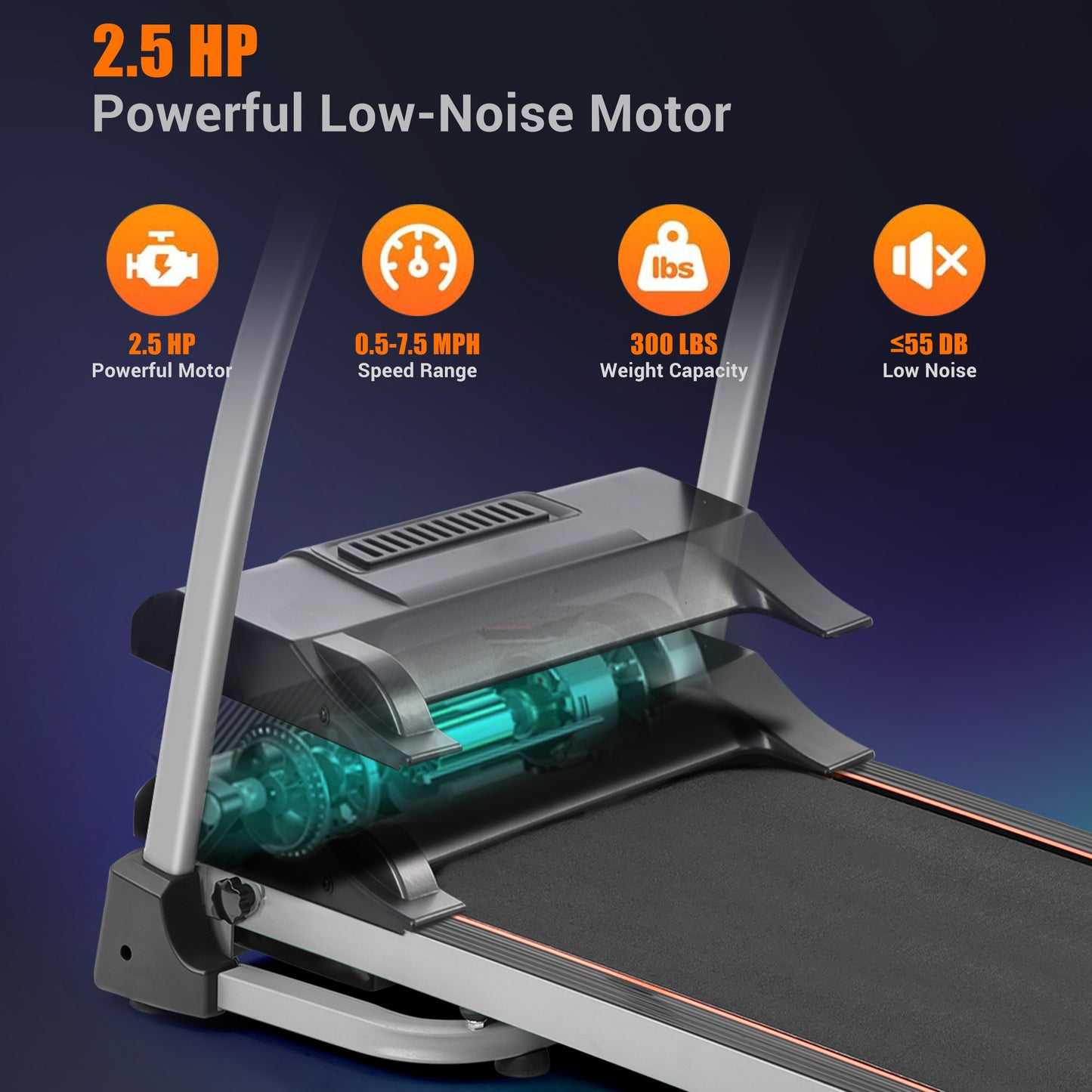 Foldable Home Treadmill – Compact, Convenient, and Cardio-Ready!