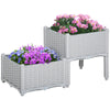 Elevated Self-Watering Garden Planter Set