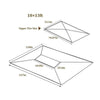 Brown Double Roof Patio Gazebo Canopy Top
