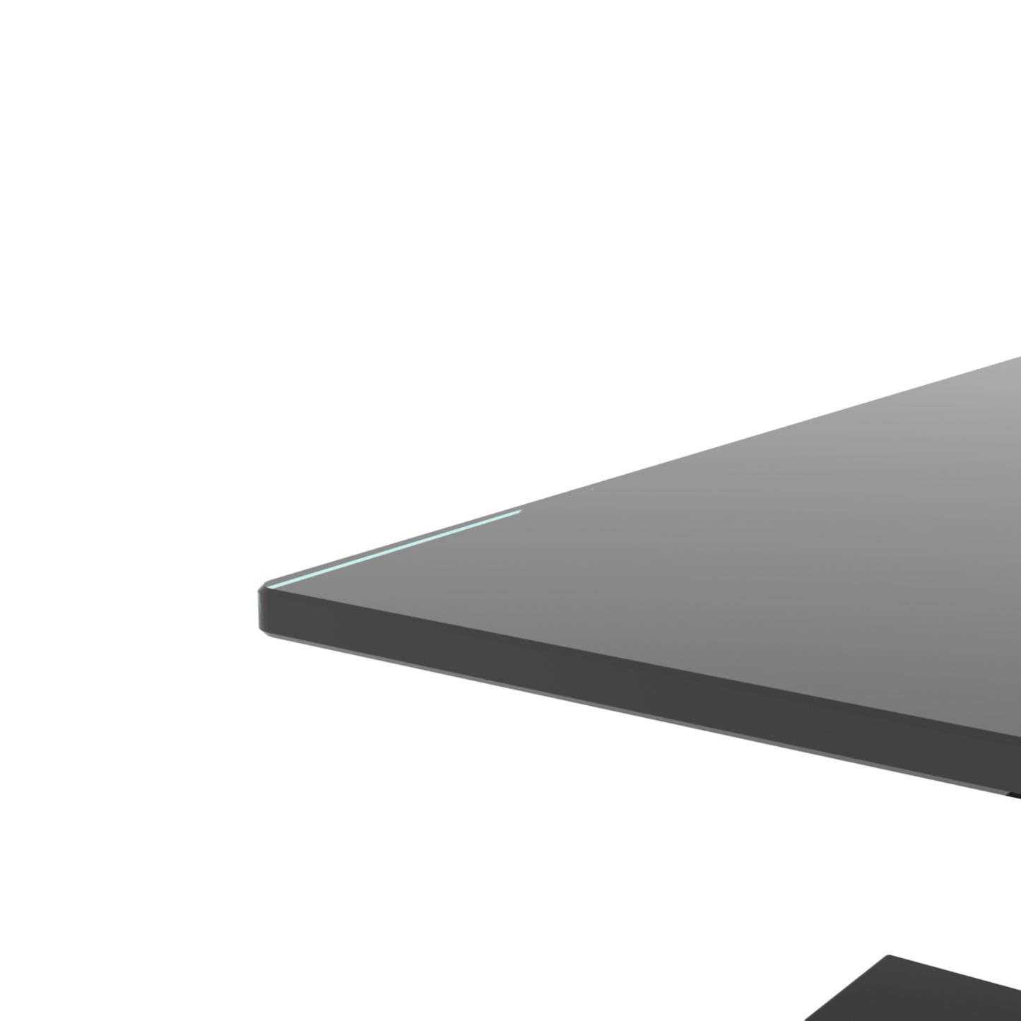 Sleek Black Glass Coffee Table