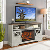 Cozy Touch Electric Fireplace TV Stand - Jasmine White