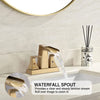 Golden Waterfall Bathroom Faucet