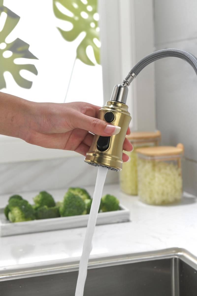 Effortless Elegance Kitchen Faucet with Pull-Down Sprayer