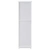 Chic Tall Bathroom Cabinet with Glass Doors & Adjustable Shelves