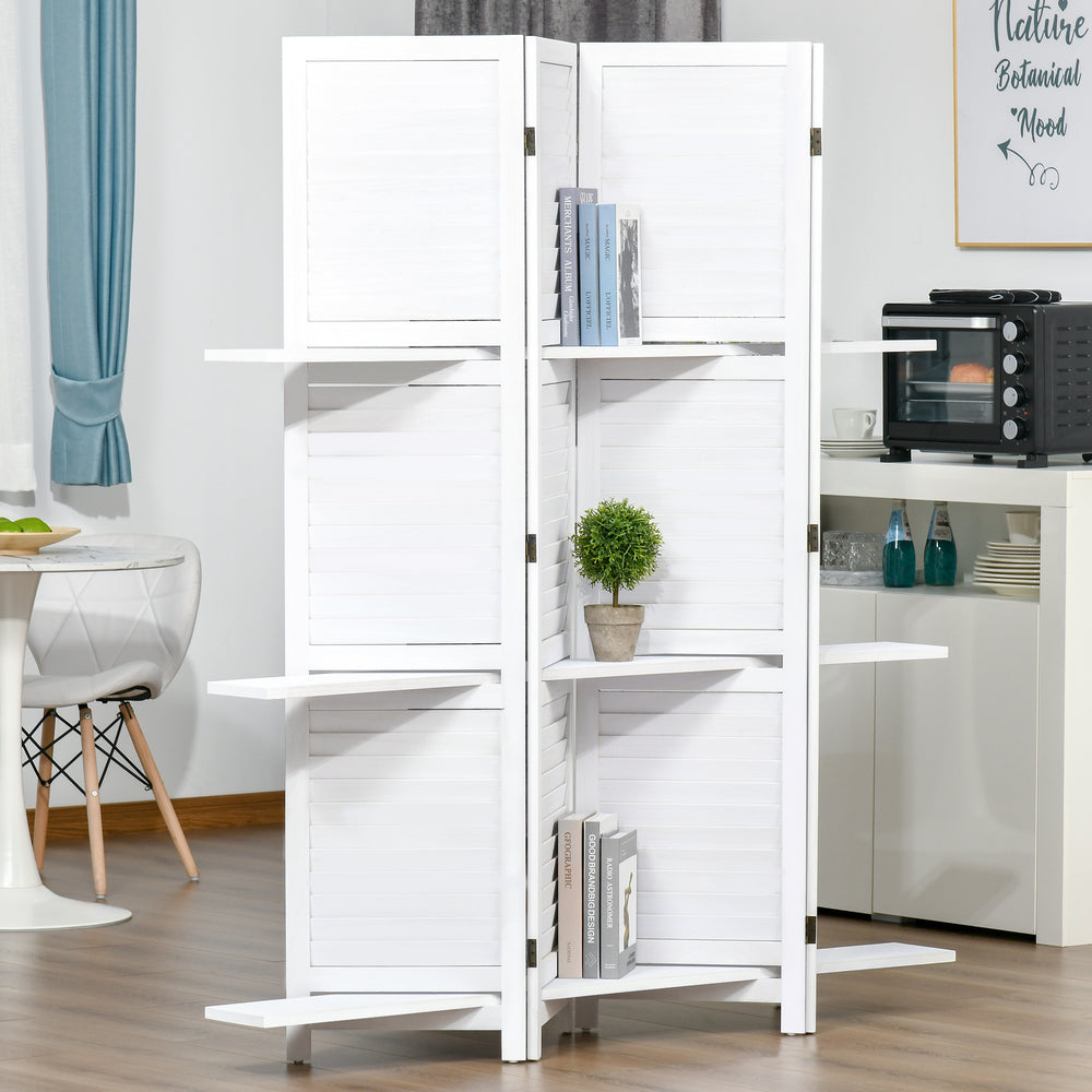 Versatile Wood Room Divider & Shelving System