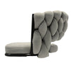 Chic Grey Swivel Bar Stools - Set of 2