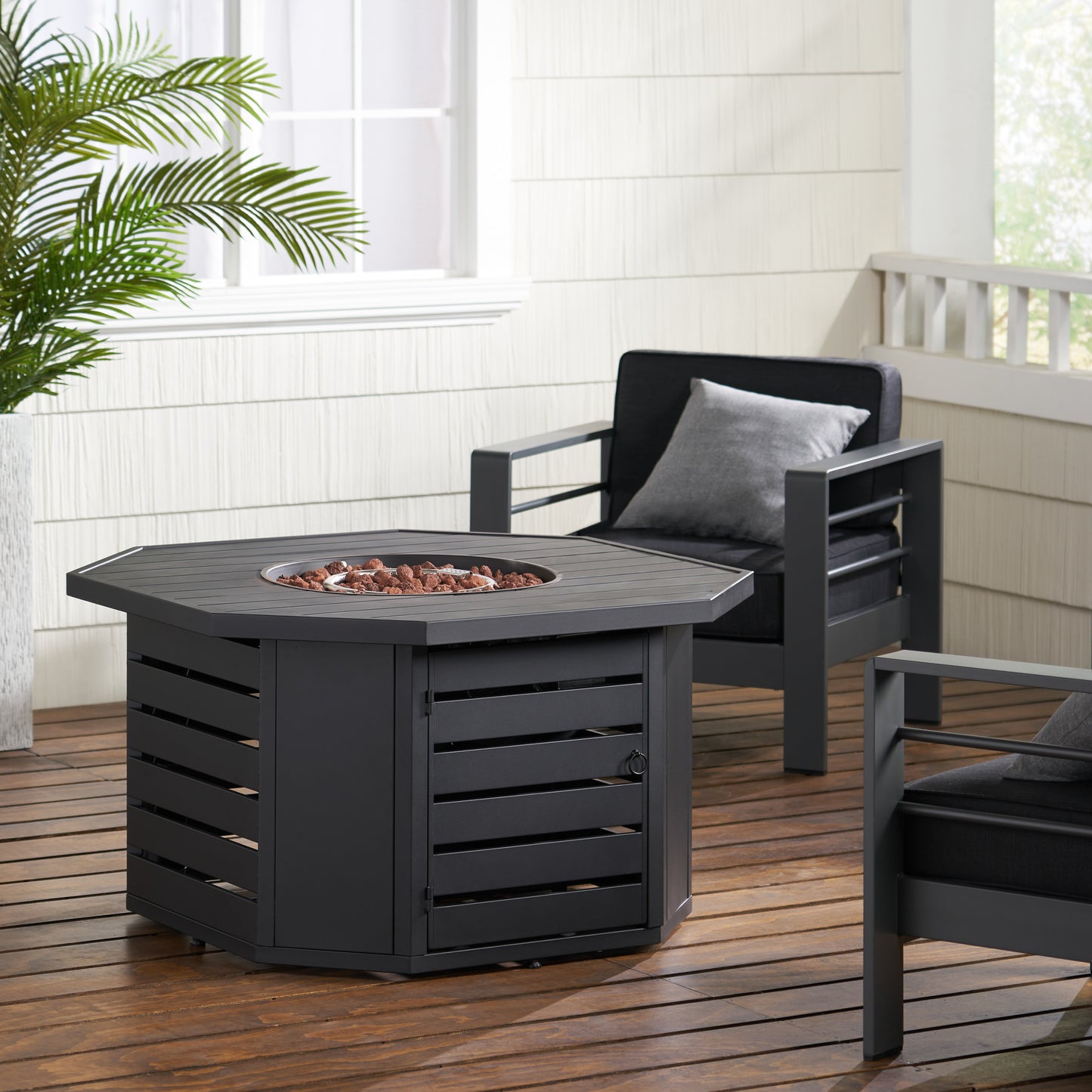 Cozy Octagon Fire Pit