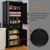 Chic Pantry Cabinet with Custom Shelves