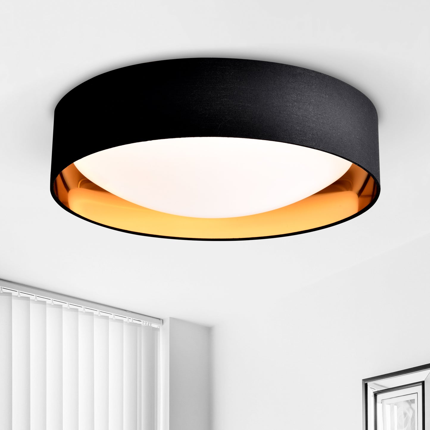 Versatile Glow Flush Mount Light - Dimmable & Color-Selectable Ceiling Fixture