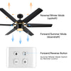 Sleek Remote-Controlled LED Ceiling Fan