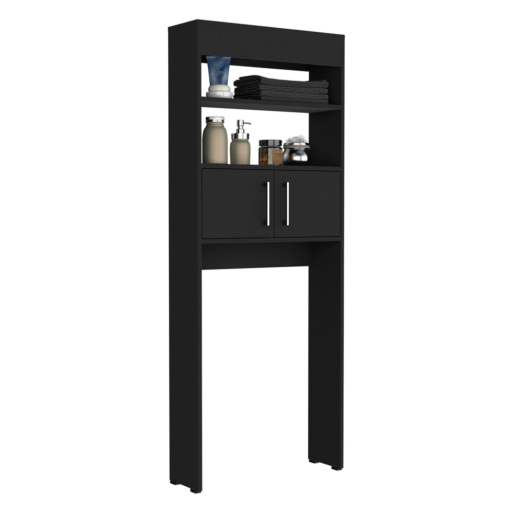 Stylish Over-the-Toilet Storage Cabinet with Double Doors