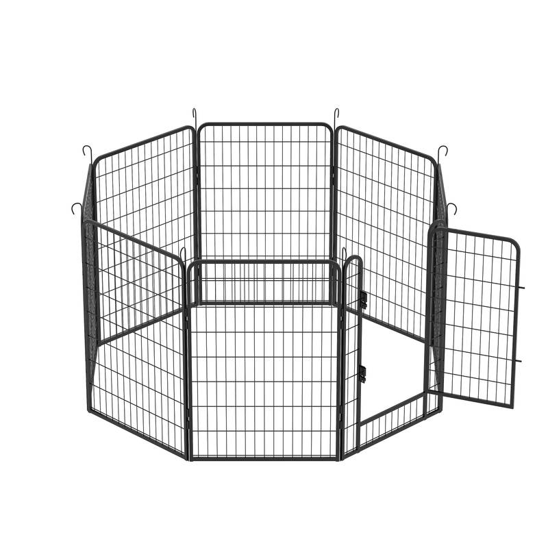 Sturdy Dog Playpen with Gate - Perfect for Indoor & Outdoor Fun!